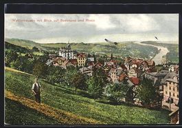 Walzenhausen, Totale des Ortes mit Blick