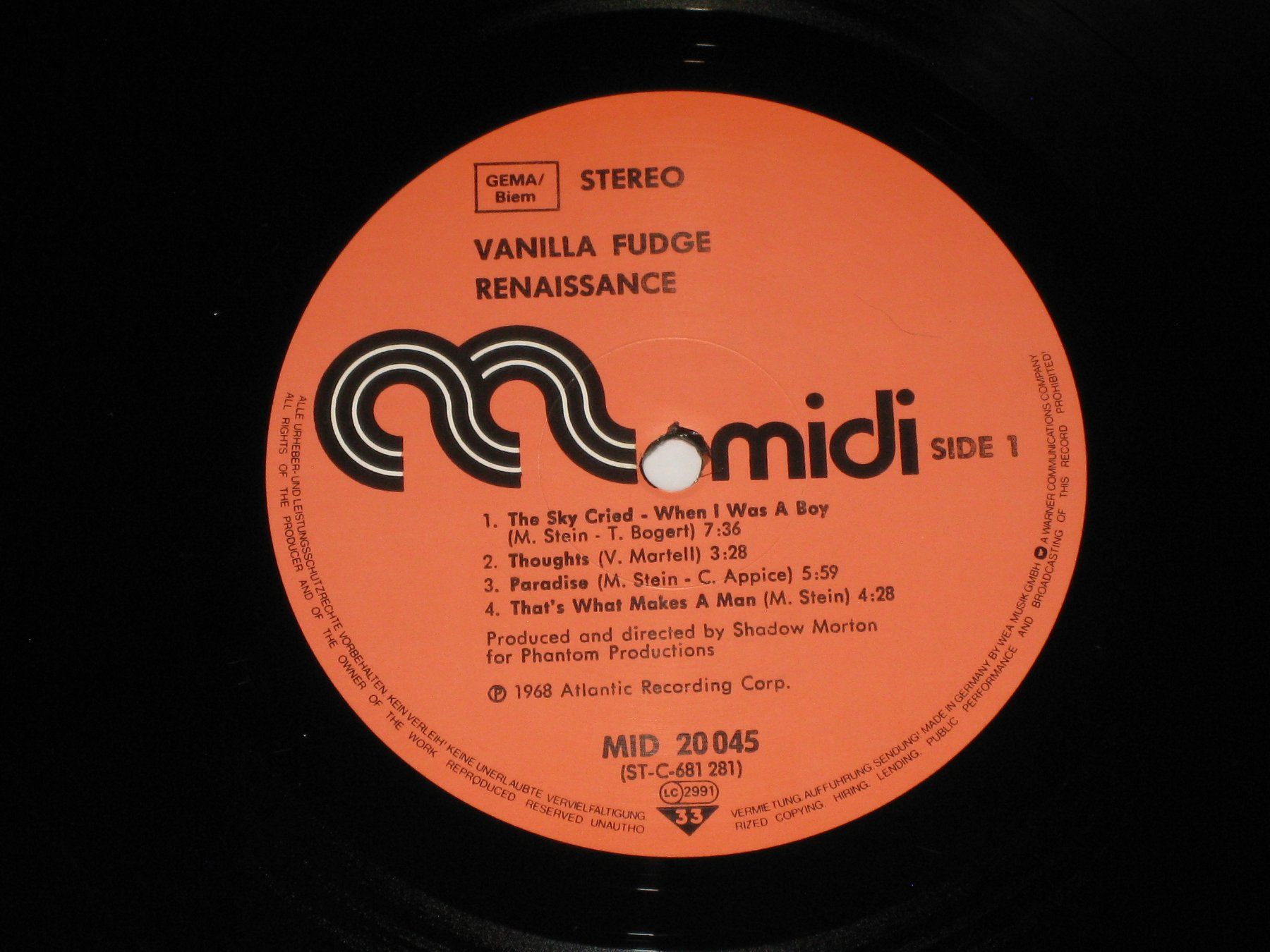 Dischi in vinile: LP - VANILLA FUDGE - RENAISSANCE – Usato da Steckborn venduto da Quo7 1