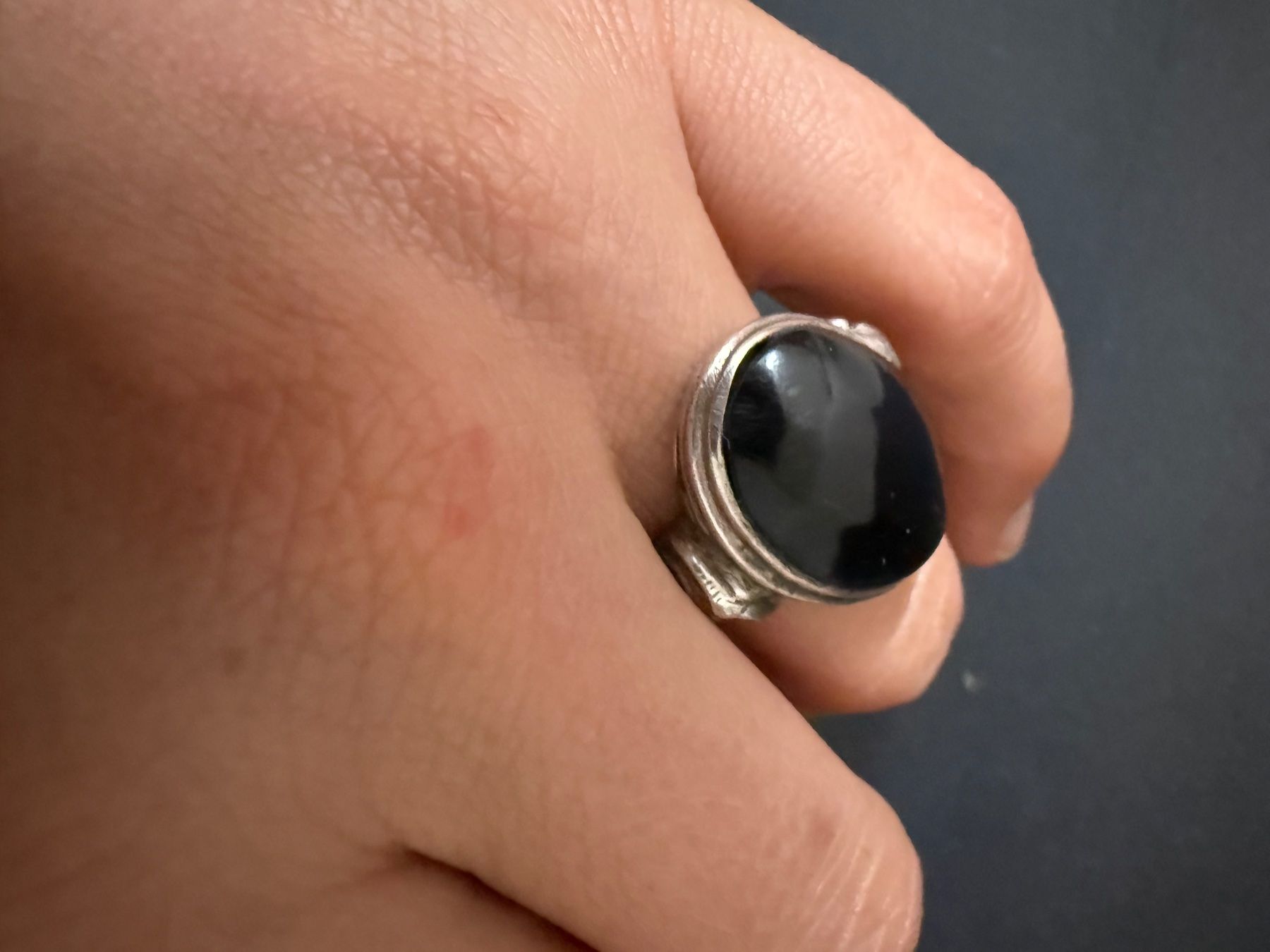 Anelli: Vintage Silber Ring mit Onyx 925 – Usato da Spiegel b. Bern venduto da Rogger72 4