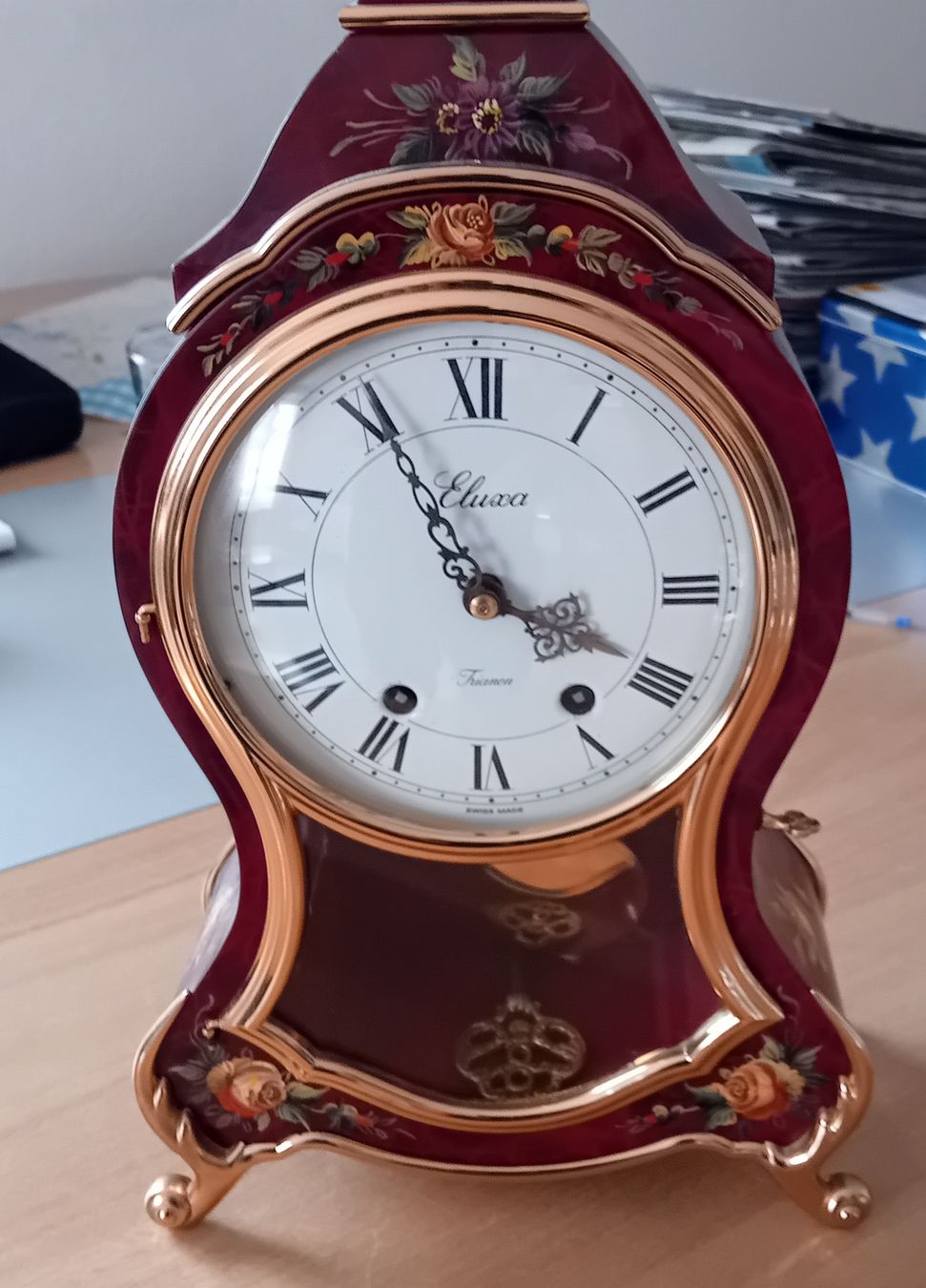 Eluxa Orologi da terra & Orologi da parete: Edle Neuenburger Pendule Eluxa Trianon – Usato da Fischbach-Göslikon venduto da 1Pedro1