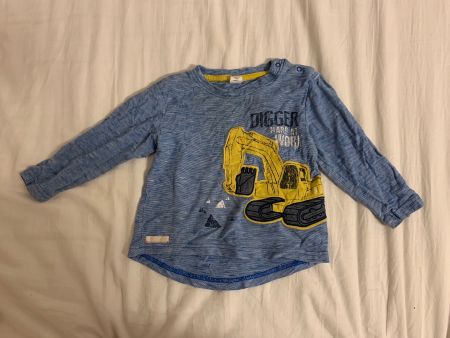 Pullover mit Baggerbild Grösse 80
