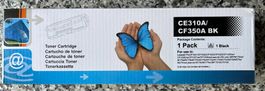 Toner Cartridge black, neu, zu HP126A, CE310A für Laserjet