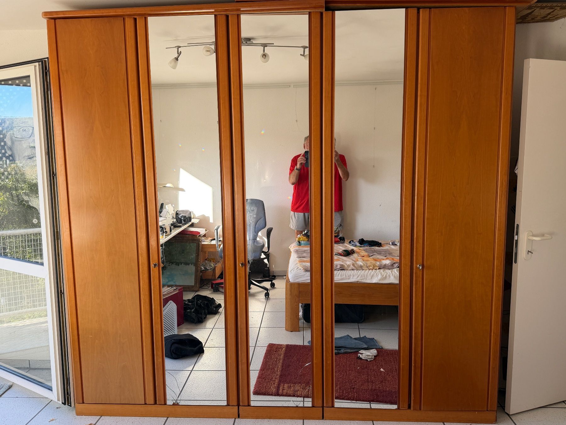 Hülsta Armoires: Kirschbaum Kleiderschrank zu verschenken – D'occasion à Sissach par twapel