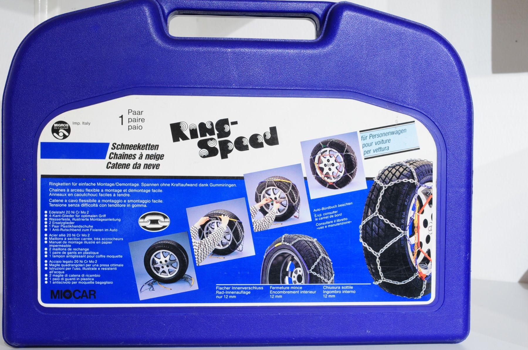 Catene da neve: Schneeketten Ring-Speed Gr. 060 Miocar – Usato da Rheinfelden venduto da Fotomechaniker-AD