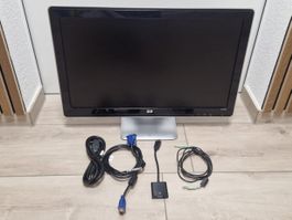 Monitor HP 23 Zoll für PC Flachbildschirm mit Lautsprecher