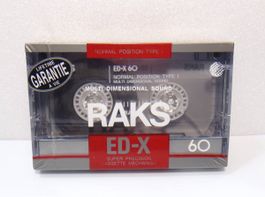 RAKS ED-X 60 seltene Sammler Kassette im Originalzustand!