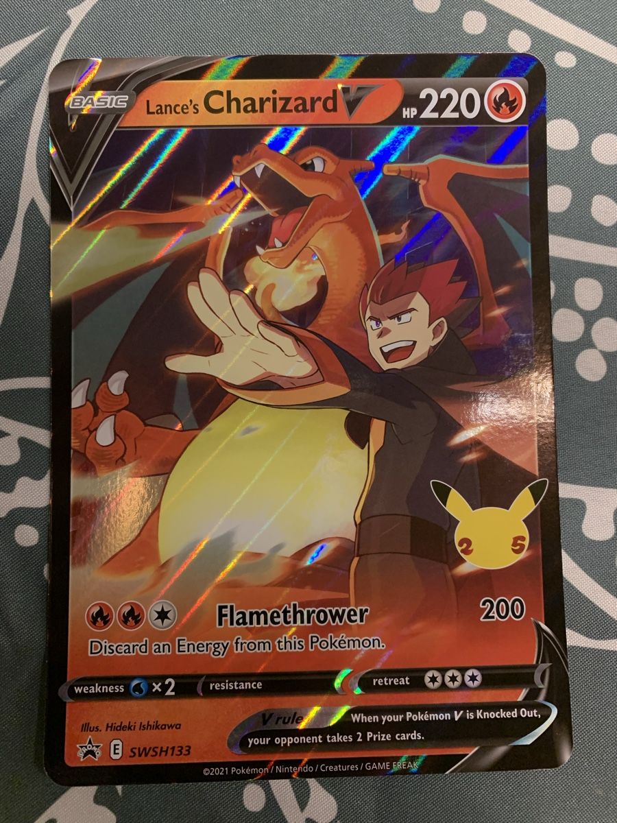 Pokémon Sammelbilder & Trading cards: Ab1.- Charizard V Lance‘s EN JUMBO – Gebraucht aus Bironico von ars_z6lb 1