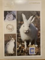 Numisbrief Tiere der Heimat Schneehase Silber 999