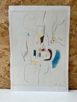 Original Werk / Farbstift von Constant Könz 1969    (ID R43)
