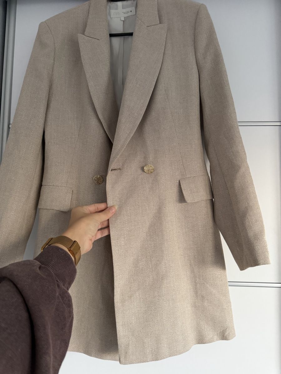 Zara Jacken: Zara Double-Breasted Blazer Beige Size M – Neu (gemäss Beschreibung) aus Gränichen von Domsiiiii 1