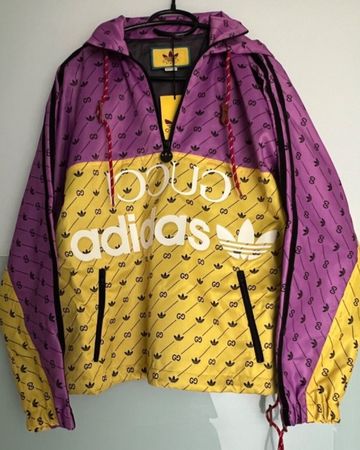 GUCCI X ADIDAS - Trefoil Print Jacke - NEU - Größe M