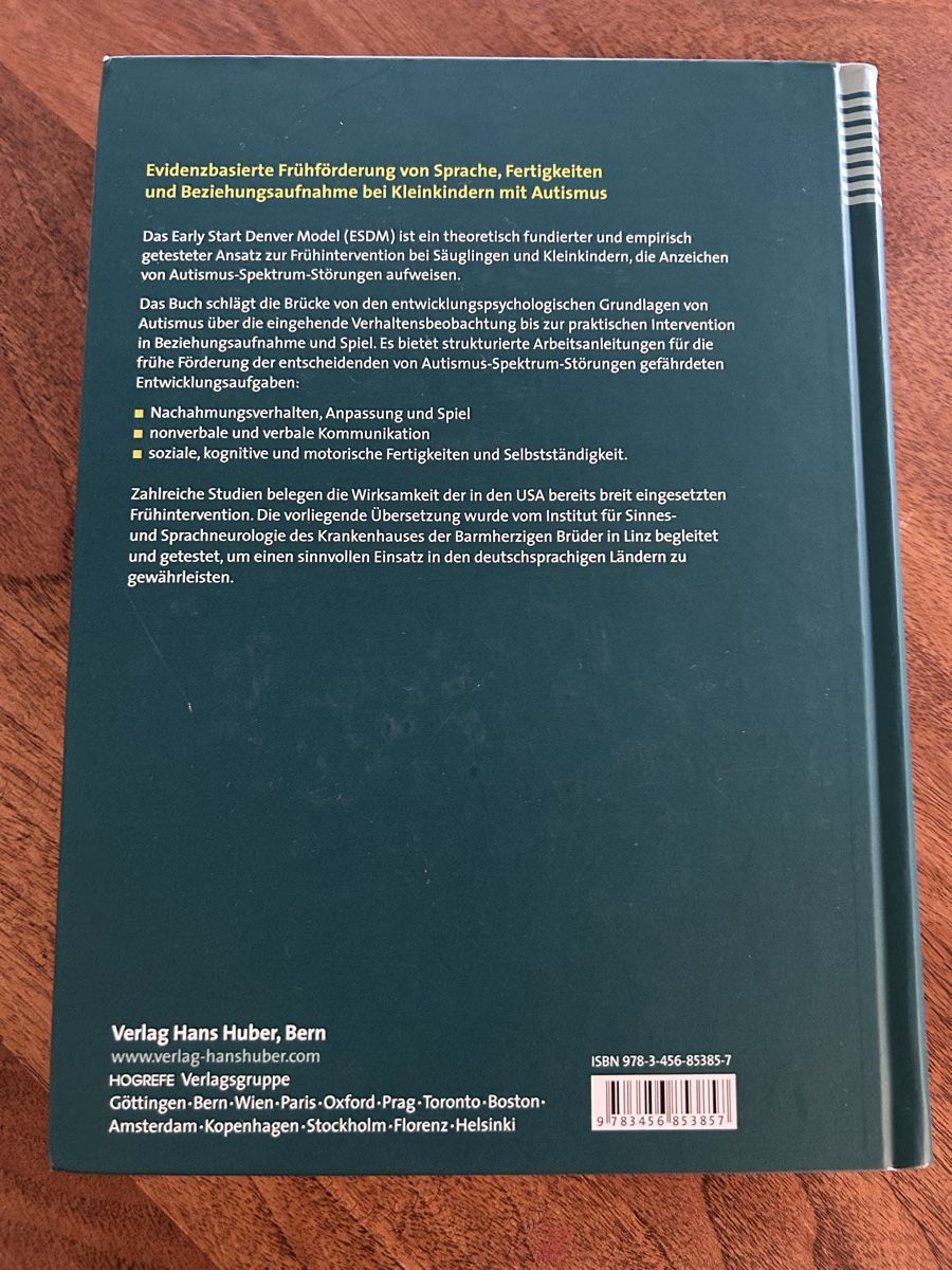 Bücher: Frühintervention Kinder mit Autismus, ESDM Buch – Neu (gemäss Beschreibung) aus Kleinandelfingen von Doratschikov 1