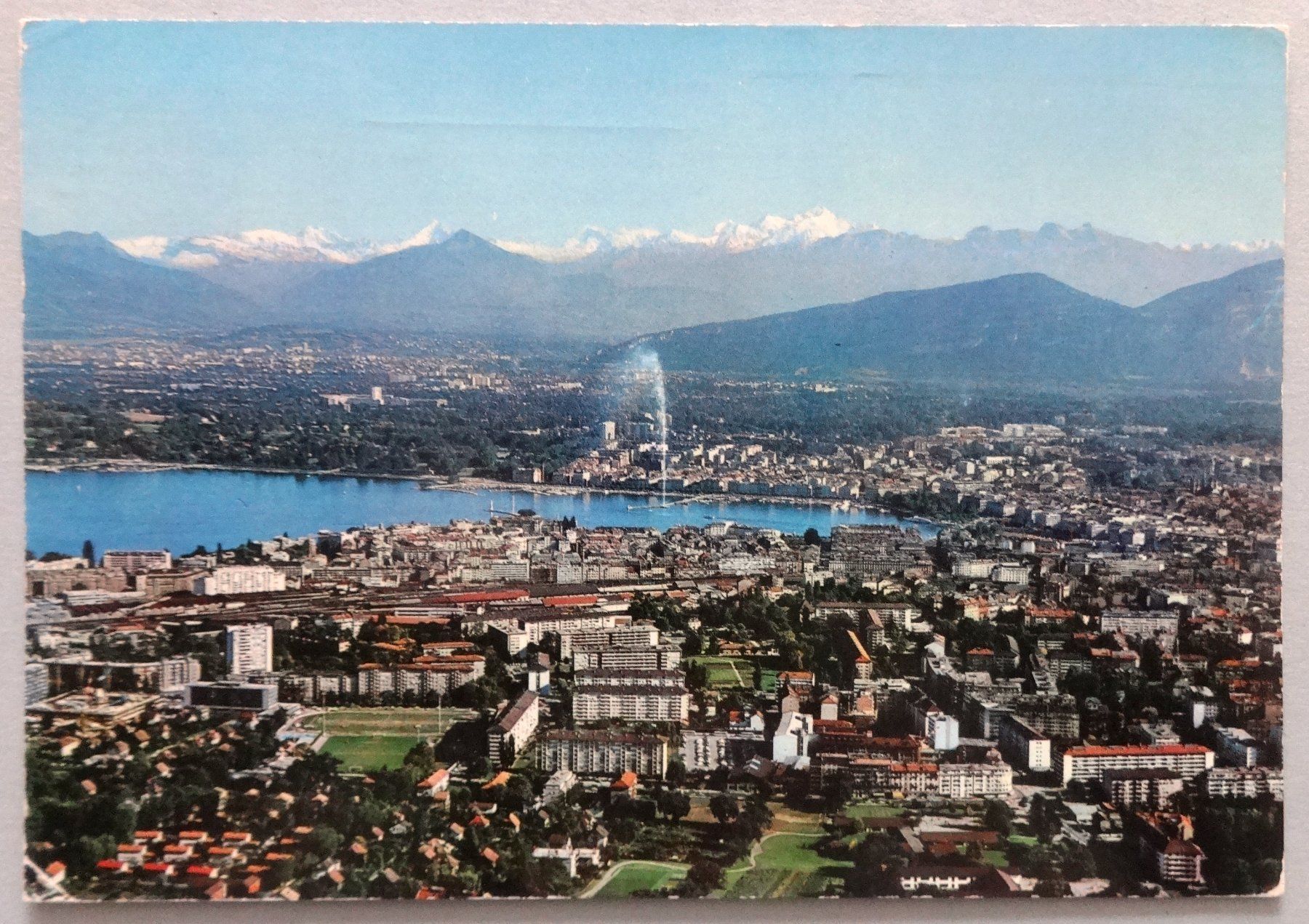 Ansichtskarten: Genève - Vue sur le Mont Blanc – Defekt aus Fétigny von Billy2miny