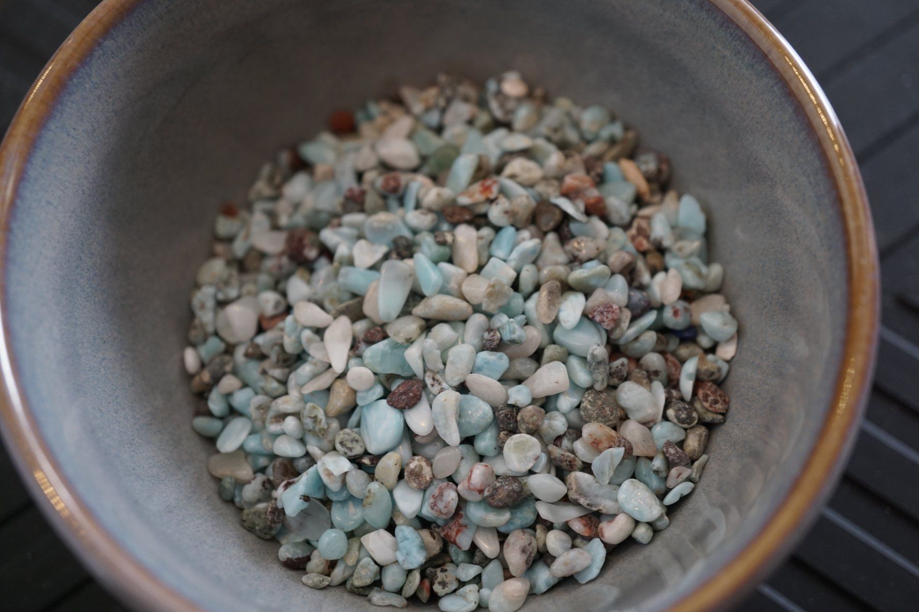 Minerali & Pietre curative: Larimar  /Wassersteine  100g pro gebot    TOPSTONE – Nuovo e nell'imballaggio originale da Eschenbach SG venduto da topstone 2