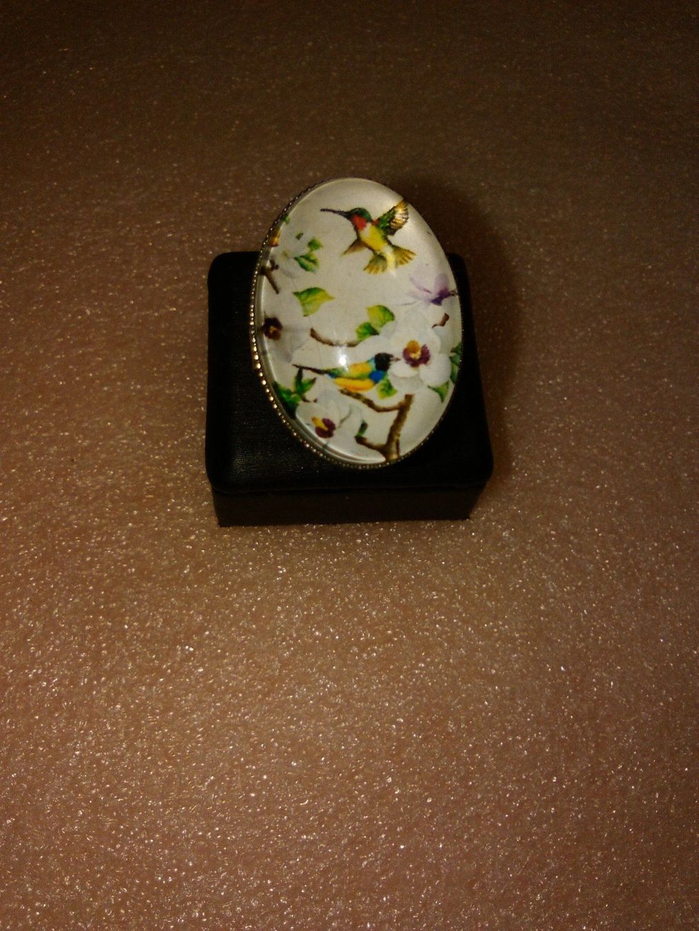 Anelli: RING EDELSTHAL,,MIT VÖGELEN,,GLANZIG – Nuovo (secondo la descrizione) da Basel venduto da bijoutrie_4 4
