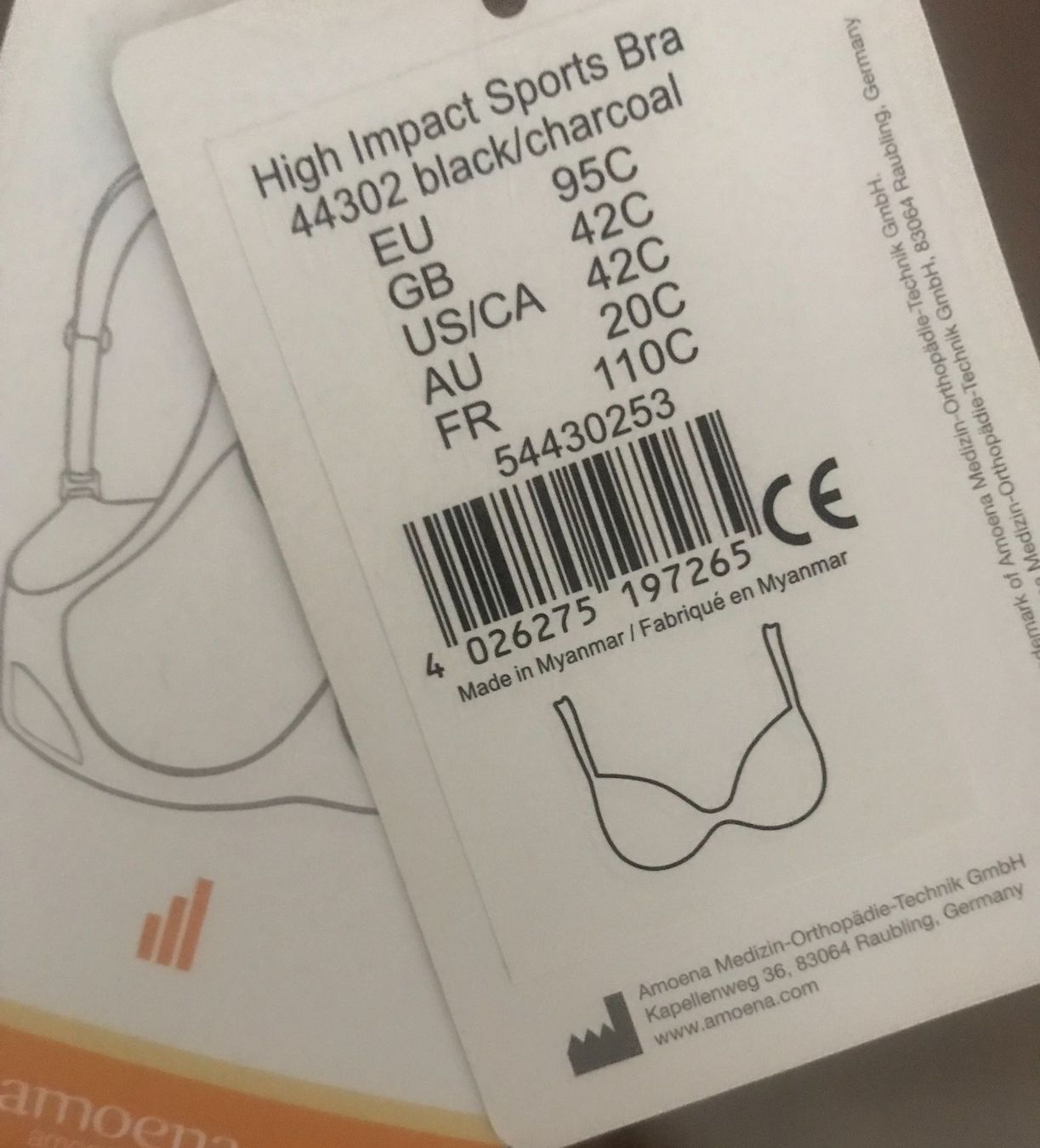 Altra biancheria intima: Power Sport-BH - Schwarz / Grau – Nuovo e nell'imballaggio originale da Glattpark-Opfikon venduto da Anahita-R 3