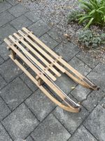 Davos Schlitten Holz klassisch gebraucht guter Zustand
