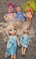 5 Puppen (Elsa Frozen Eiskönigin, Barbie etc.)