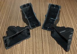 4 Stück Eckenschutz für 4cm hohe Platten schwarz