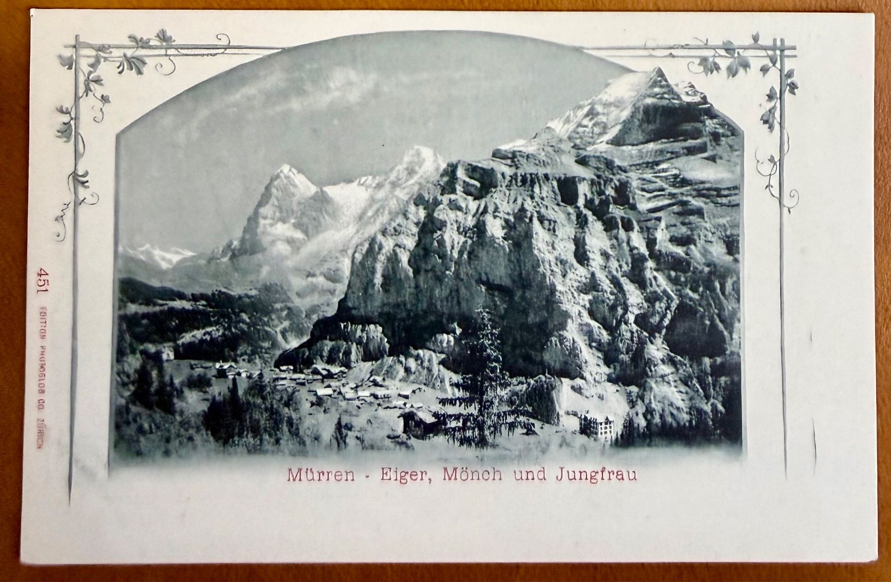 Cartoline postali: Mürren - Panorama - Litho  AK – Usato da Lutry venduto da Ediego