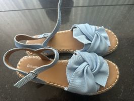 Graceland Sandalen, hellblau, Gr. 39, Sommer-Look mit Schlei
