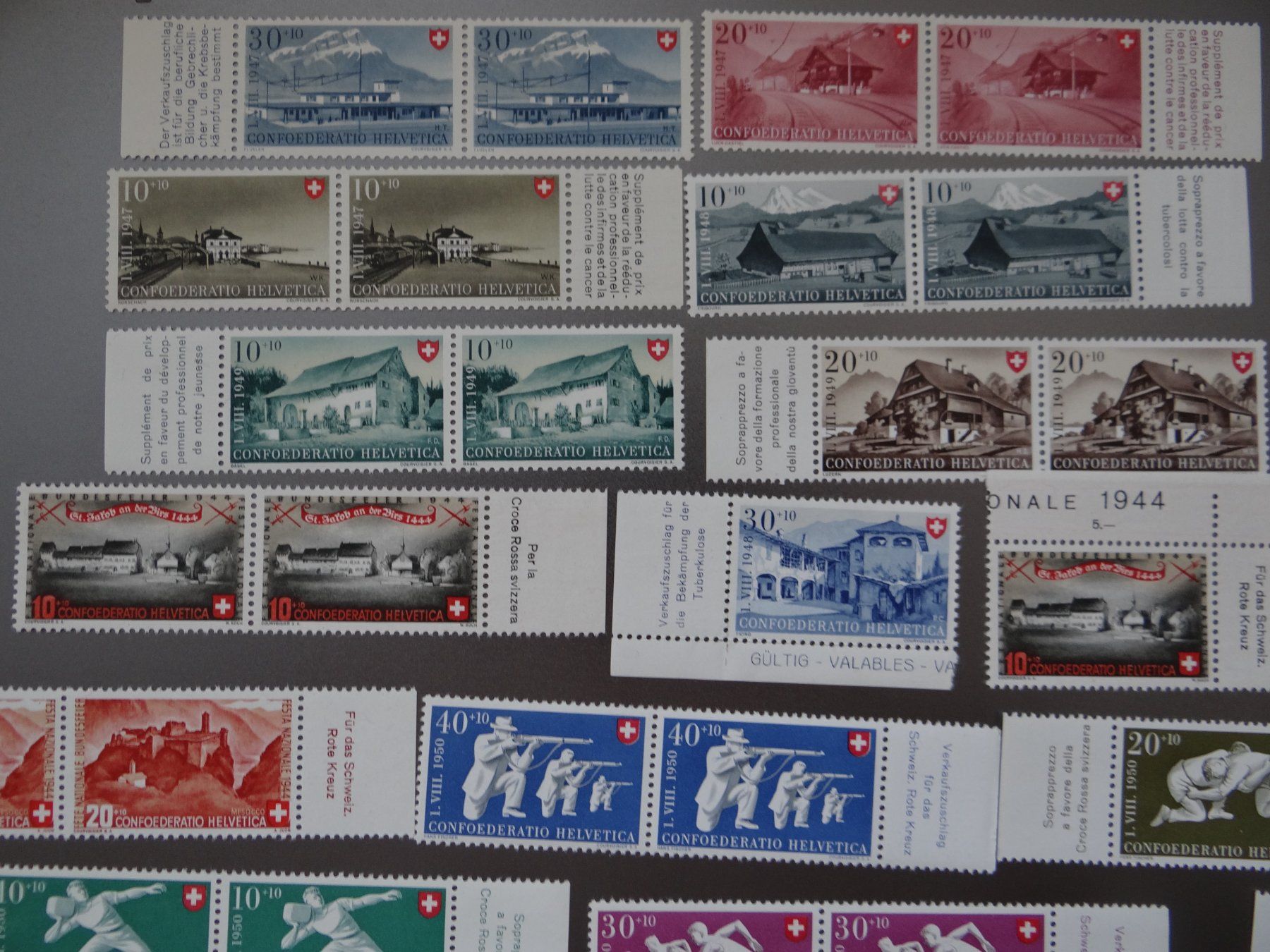 Tutti i francobolli: Lot Pro Patria postfrisch**  mit Tabs ab CHF 1.-- – Nuovo (secondo la descrizione) da Kriens venduto da Na4 1