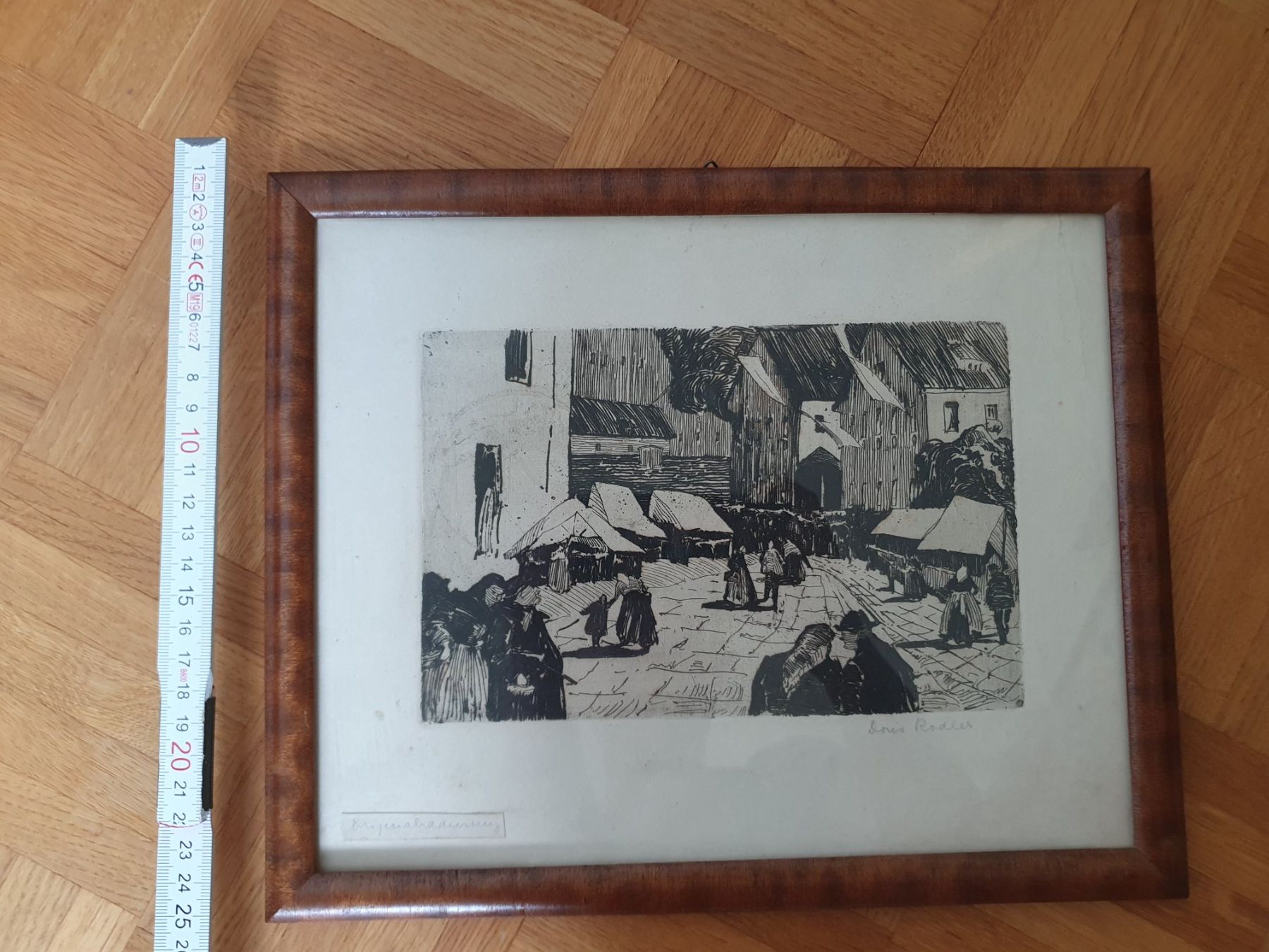 Foto & Immagini: Bild mit Rahmen Dorfszene 30x25 cm – Usato da Winterthur venduto da Natascha_1994 2