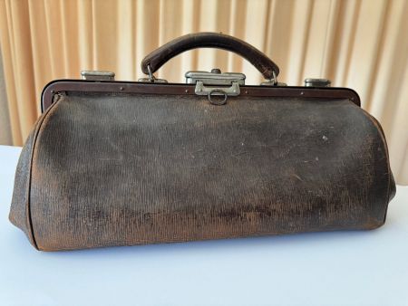 Arztkoffer Leder braun Vintage