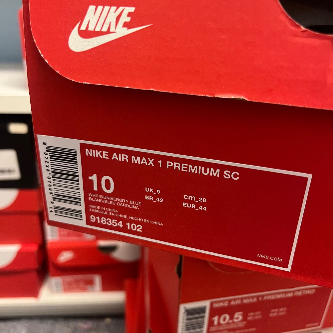 Nike Herrenschuhe: Air Max 1 Jewel blue/white – Gebraucht aus Winterthur von LaBodega 1