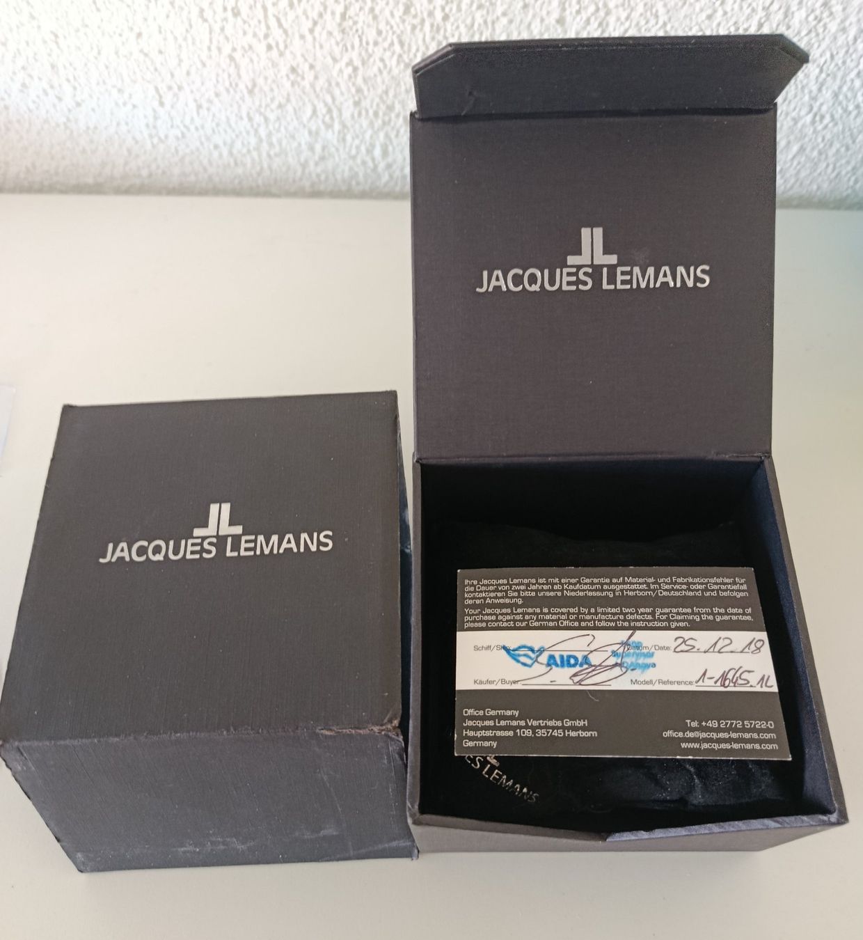 Jacques Lemans Orologi: JAQUES LEMANS  UHR - CHRONOGRAPH - FAST NEU IN ORIGINALBOX – Usato da Tobel venduto da fuertinero 7