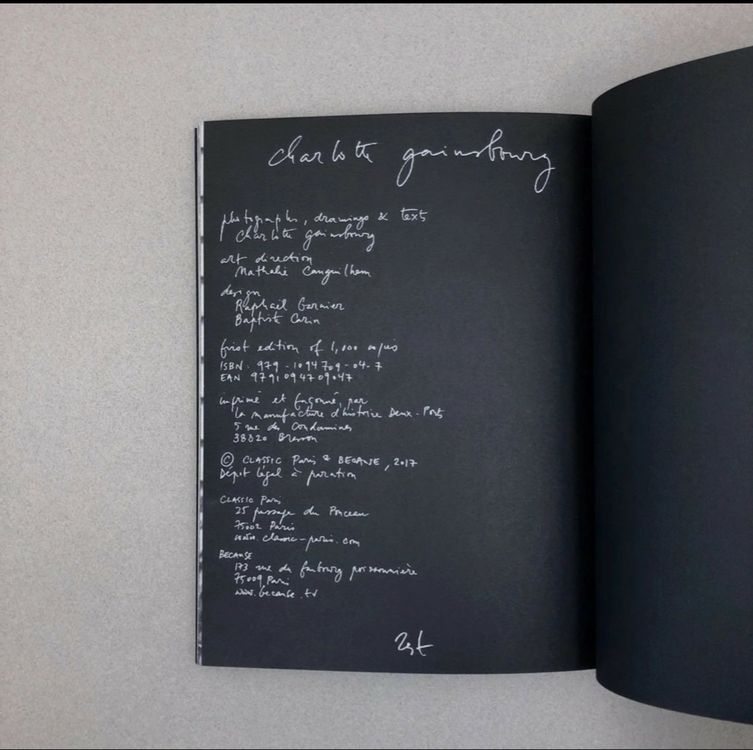 Livre Rest par Charlotte Gainsbourg, série limitée 1000 ex. 4