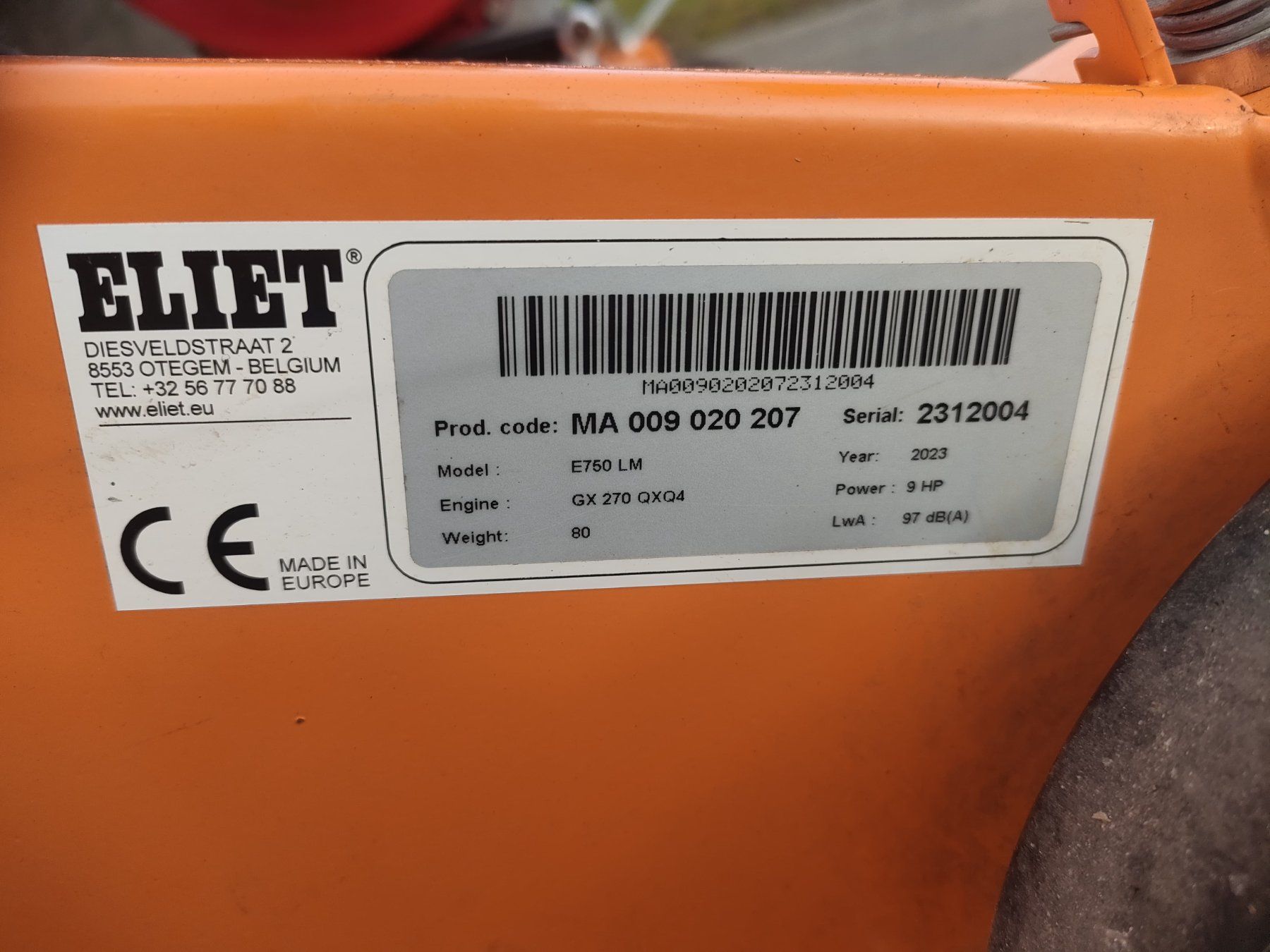 Attrezzi per la lavorazione del suolo: Eliet Vertikutierer E750 LM – Usato da Wädenswil venduto da Kleinerland 7