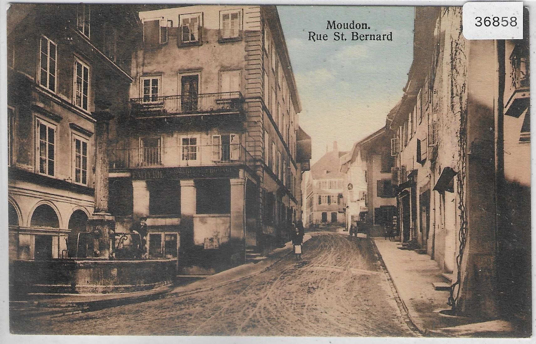 Ansichtskarten: Moudon - Rue St. Bernard – Gebraucht aus Ettingen von Kartenplanet
