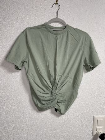 Lee Damen T-Shirt mit Knoten-Detail – S
