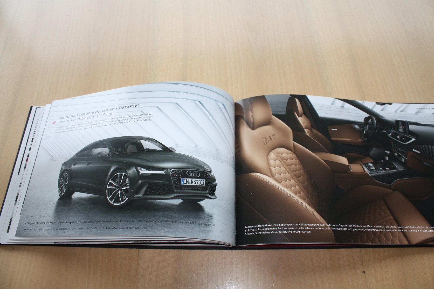 Audi Dokumente: Audi RS7 Hardcover Prestige Prospekt 4/2016 – Gebraucht aus Wikon von erwin400 8