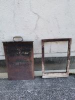 Alter Ofenluftschieber, Schieber, Metallschieber, Ofen, Herd