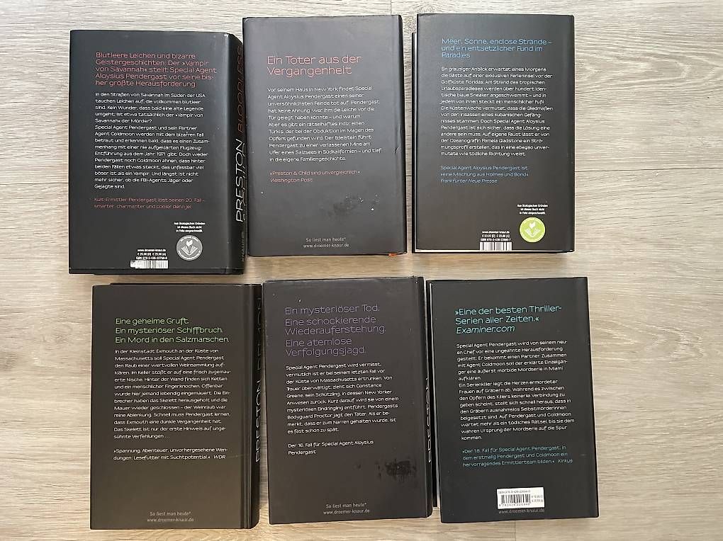 Libri: Preston and Child Buchsammlung - Agent Pendergast – Usato da Muttenz venduto da Style_2000 1