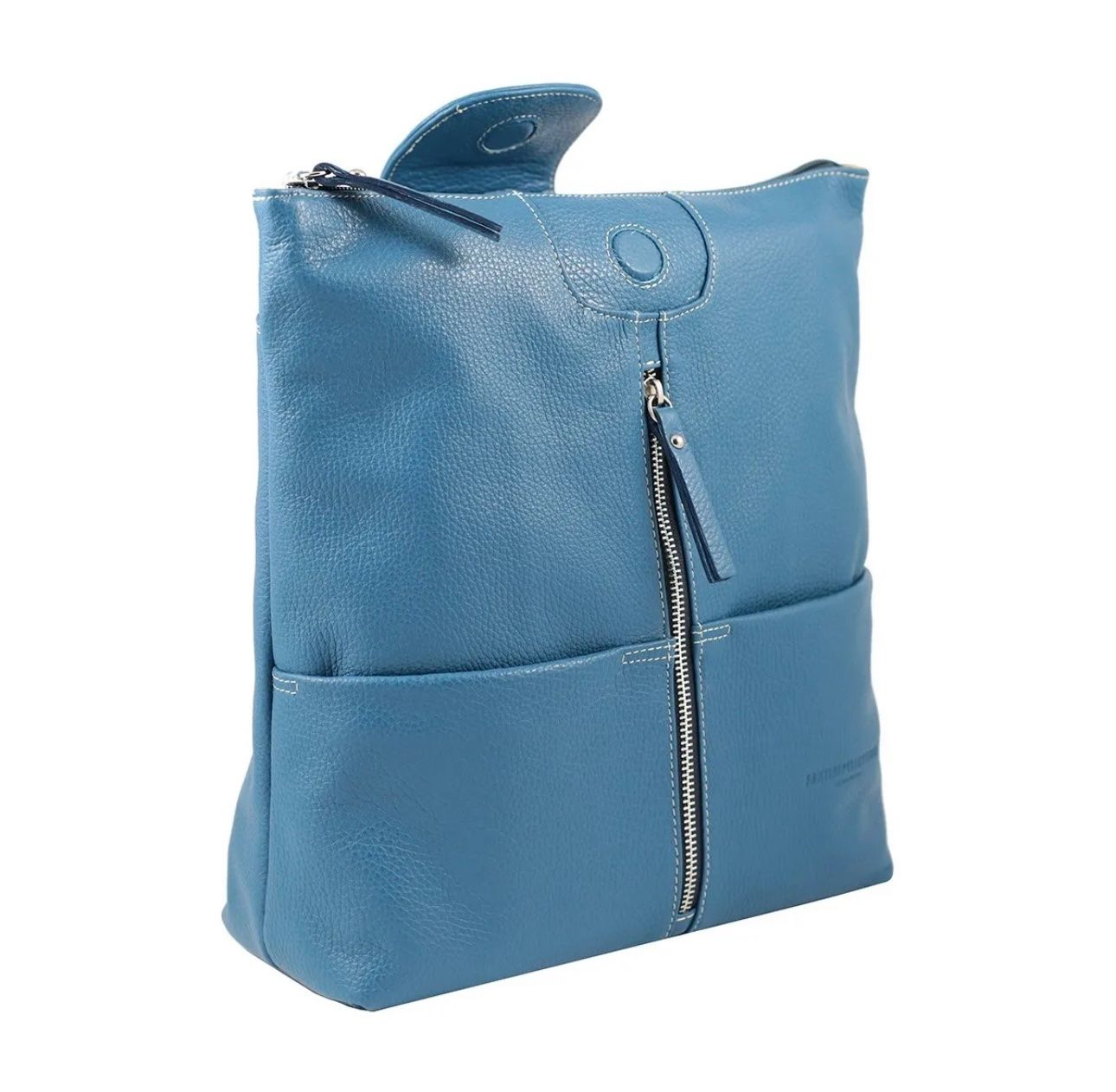Zaini: Lederrucksack Palermo - Farbe: Blau – Nuovo e nell'imballaggio originale da Wittenbach venduto da WWW.DRILUBAGS.CH 4