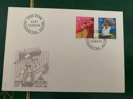 Ersttagsbrief Schweiz CEPT Europa 1981 gebrauchter Zustand