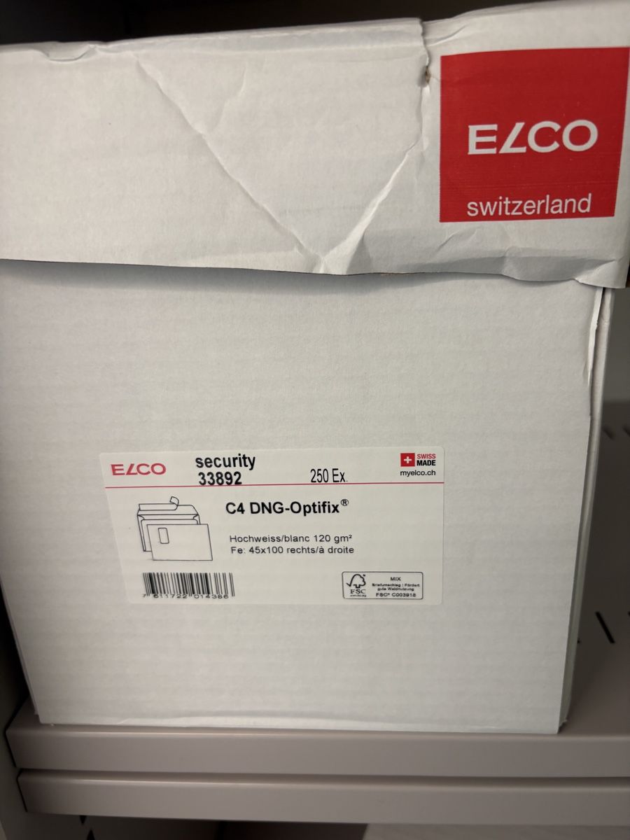 Buste & buste per spedizione: Elco Couvert C4, Fenster rechts – Nuovo (secondo la descrizione) da Lyss venduto da Innaja