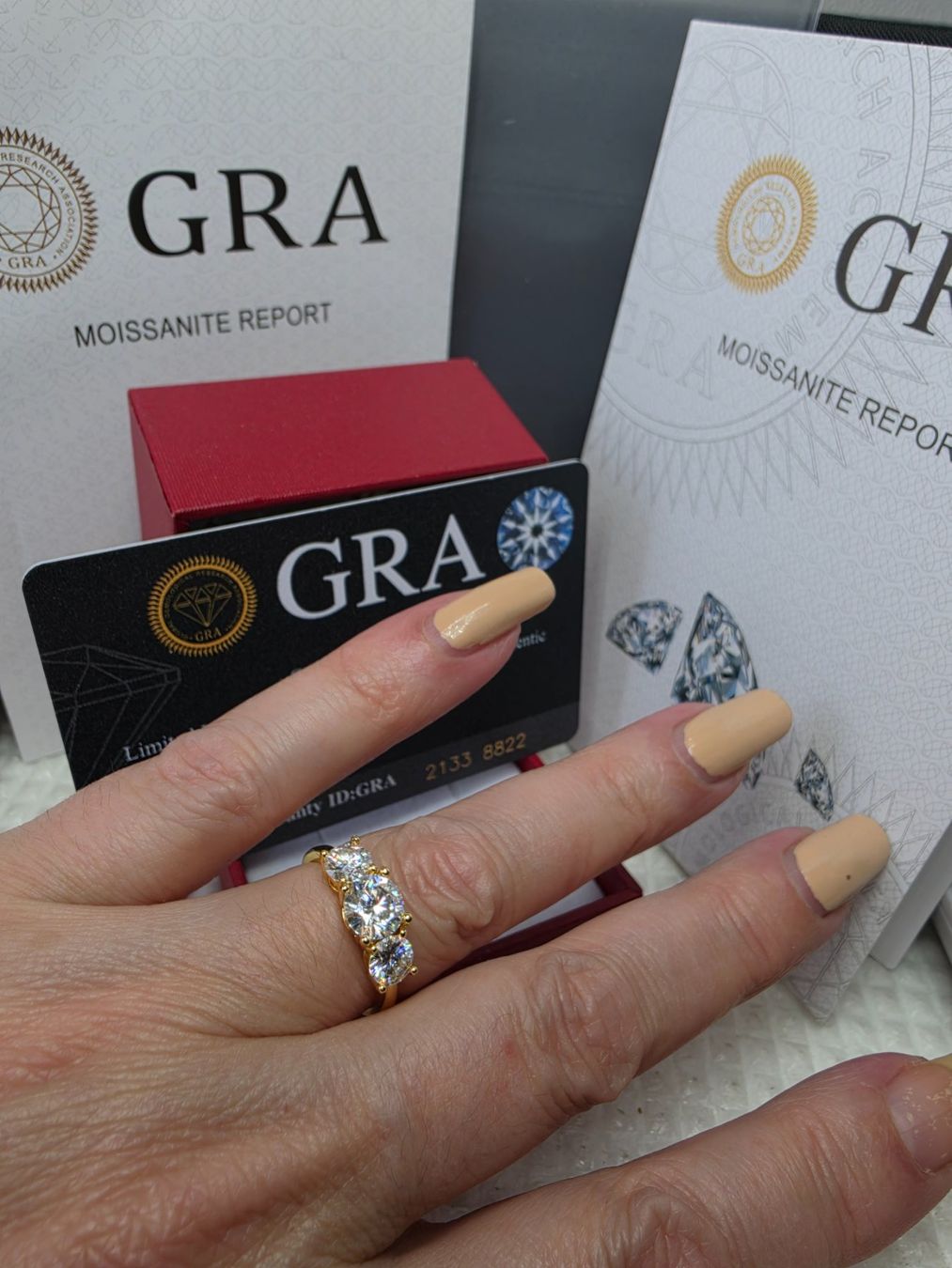 Anelli: Bague argent avec diamants de moissanite de 2 ct certifiés – Nuovo e nell'imballaggio originale da Reconvilier venduto da Tsma67 1