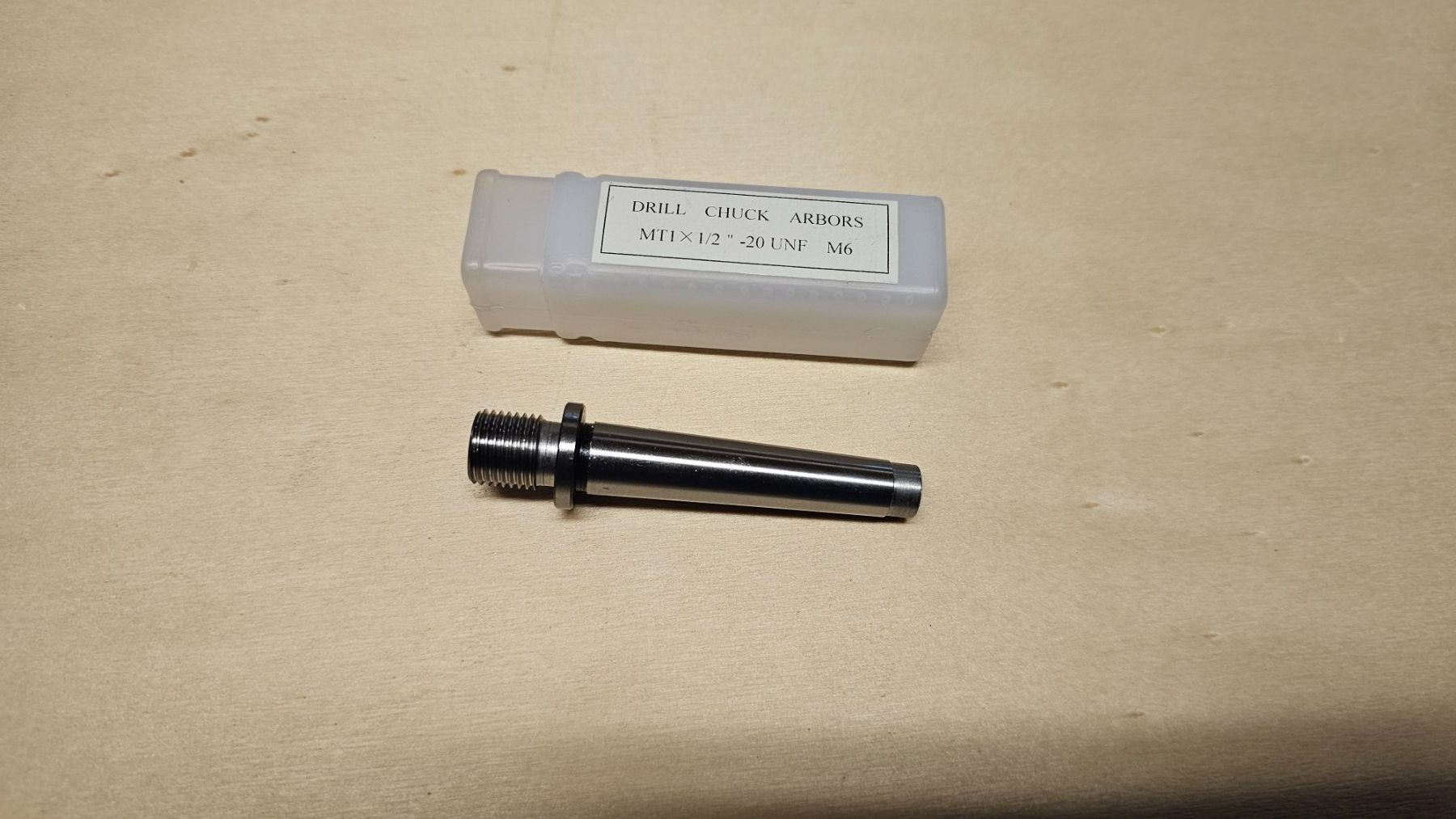 Tutti gli attrezzi: NEU Bohrfutterdorn MT1 x 1/2" -20 UNF M6, ab Fr. 1.- – Nuovo e nell'imballaggio originale da Koppigen venduto da Bracher_Mail-House 1