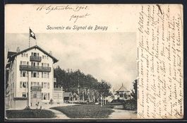 AK Bougy, Ortspartie mit Hotel, 1902