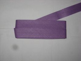 Schrägband Baumwolle lavendel Breite 2cm / 1cm