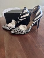 Patrizia Pepe Pumps schwarz weiss gestreift Grösse 38