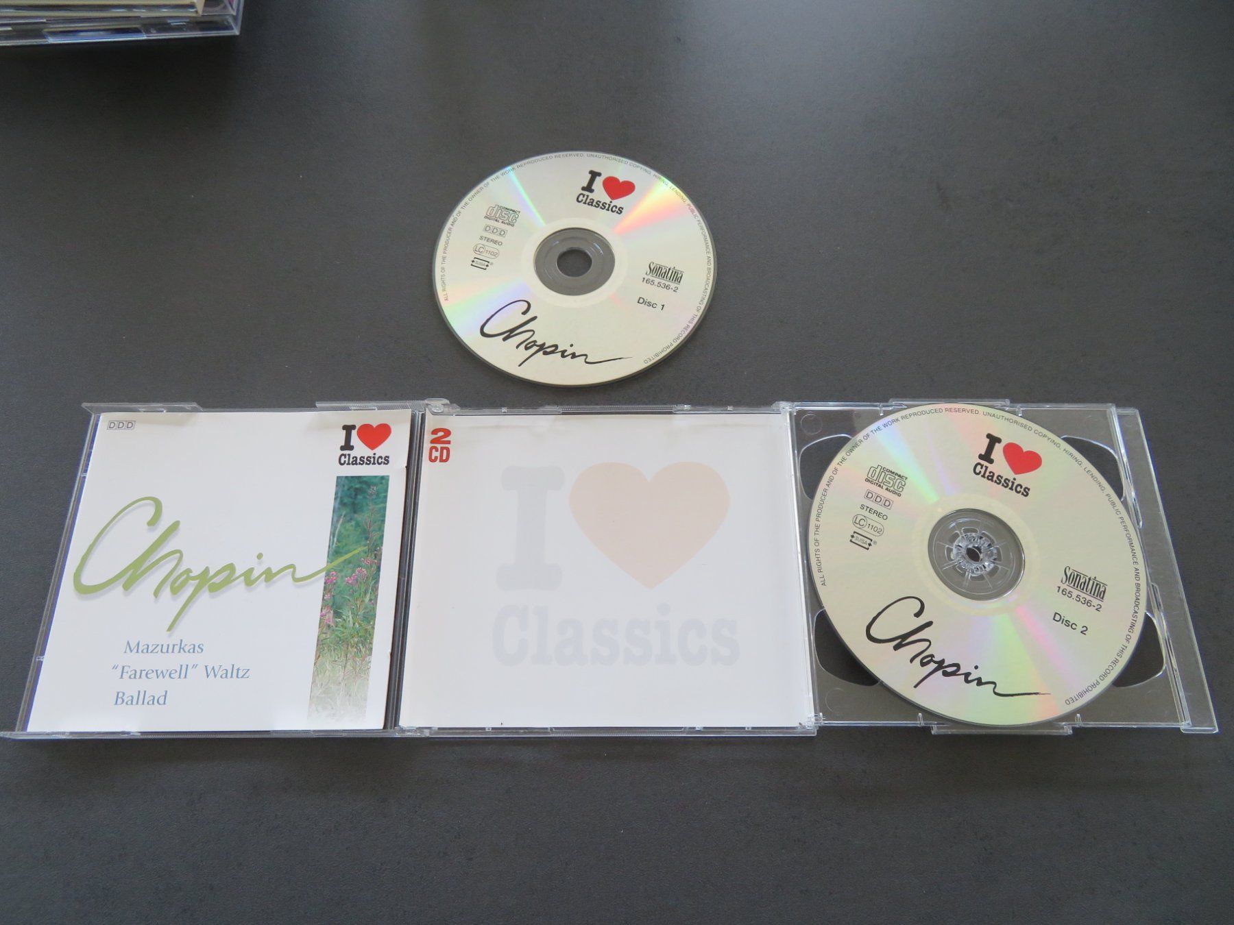 CD: CHOPIN I love Classics 2CD Klassik Musik – Usato da Niederbipp venduto da Onyx32