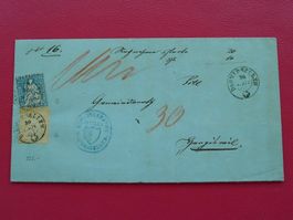 1861: Heimatbrief von DAGMERSELLEN: 23G+25G