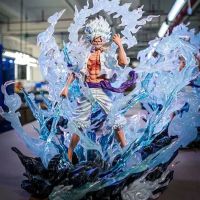 Figurine Luffy Gear 5 One Piece avec effets de vague
