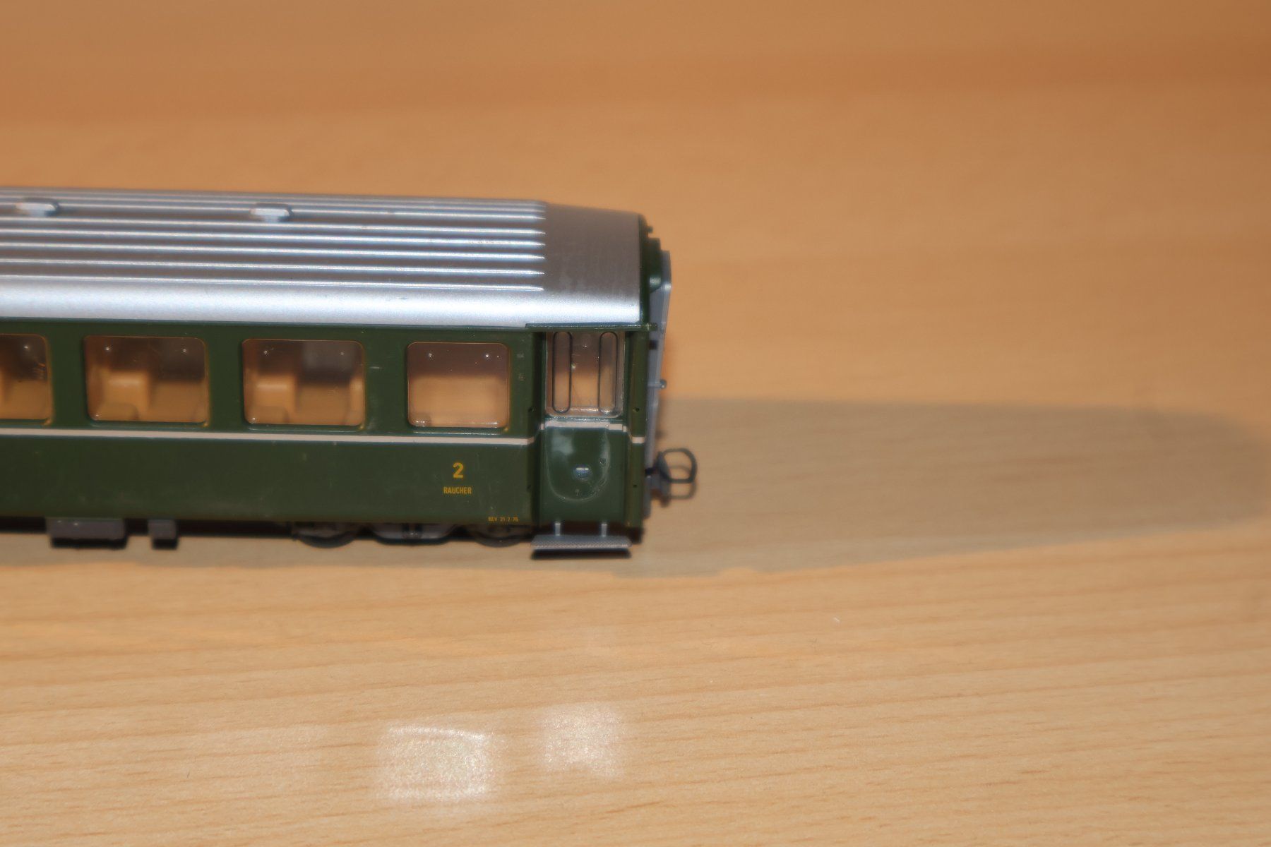 Bemo Modellini di ferrovie: 3 Bemo Personnenwagen grün – Usato da La Tour-de-Peilz venduto da valoute 7