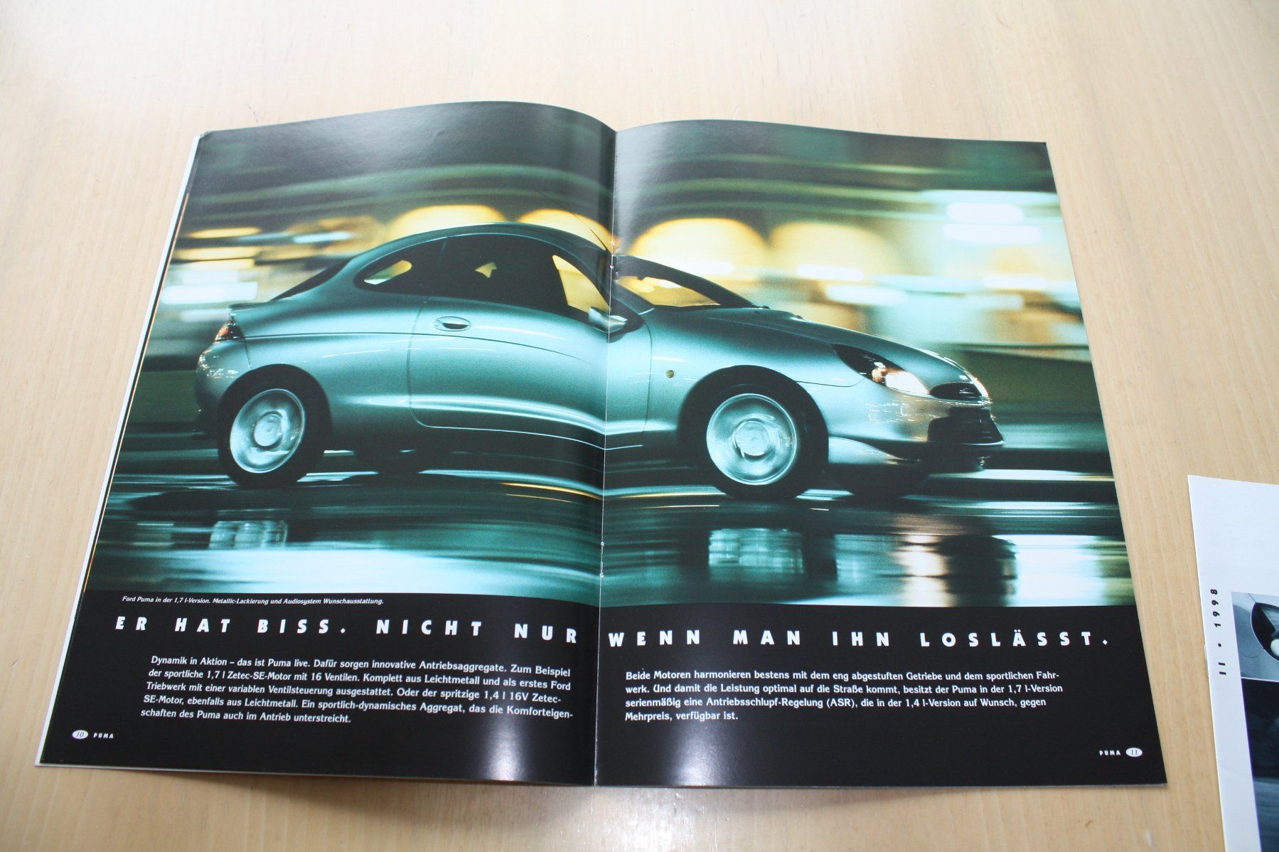 Ford Documenti: Ford Puma - Prospekt von 11/ 1998 – Usato da Wikon venduto da erwin400 6